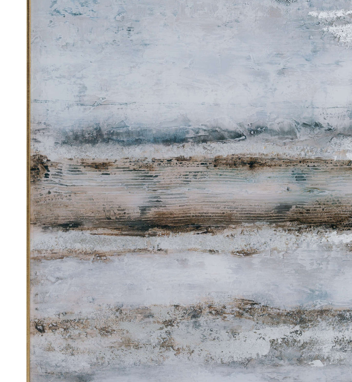 Abstract Artwork In Glass Gold Frame