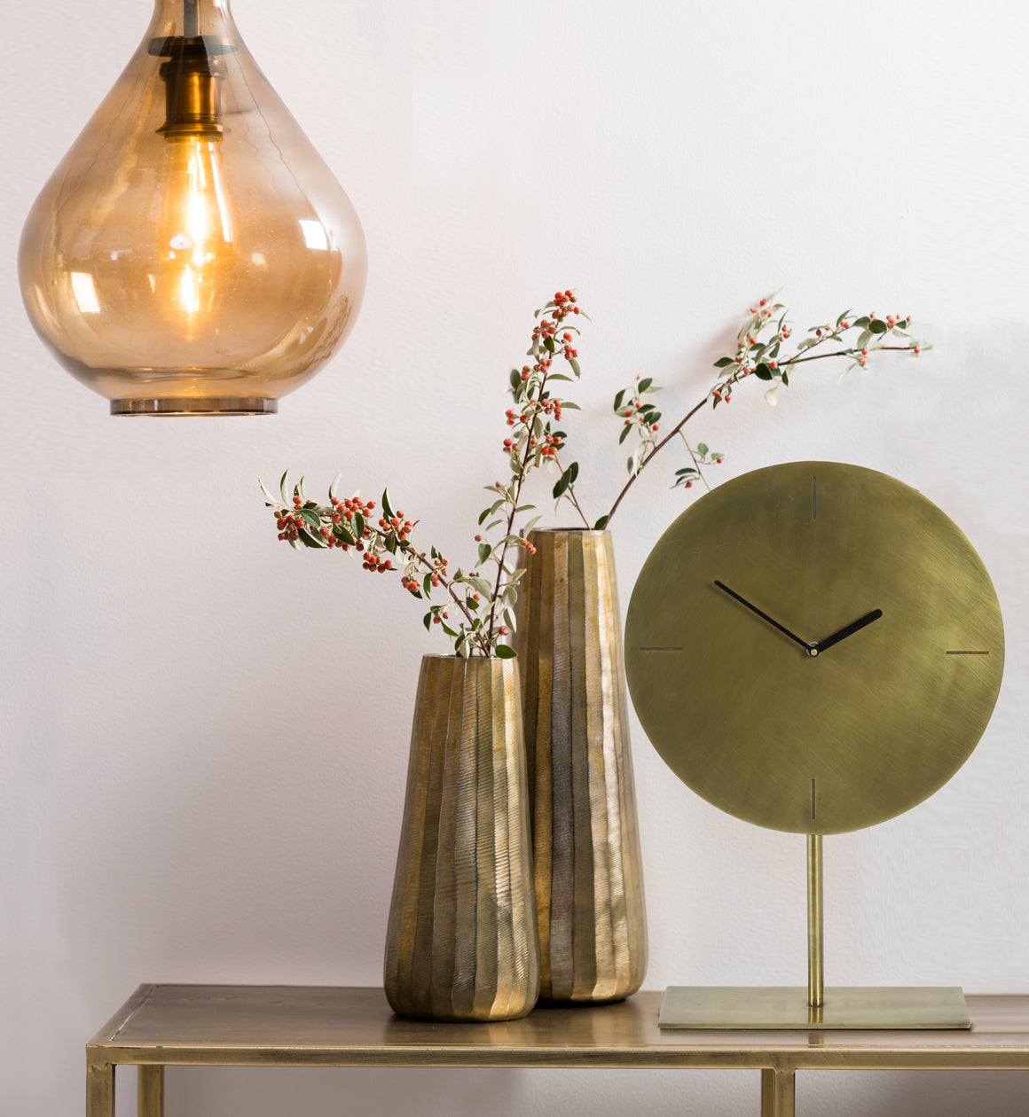 Antique Bronze Clock