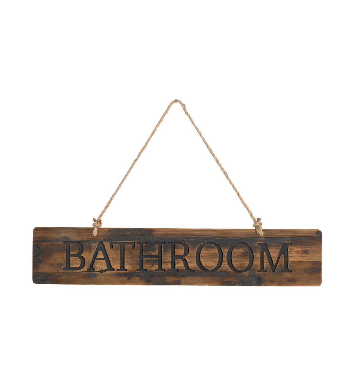 Bathroom Rustic Wooden Sign
