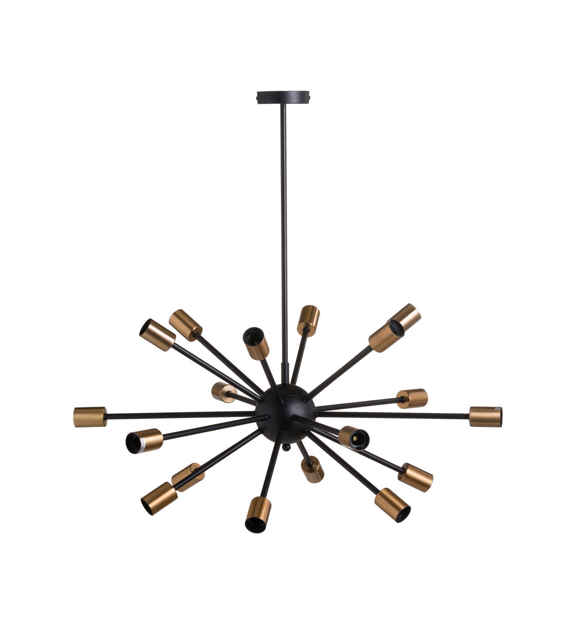 Black and Brass Sputnik Pendant Light