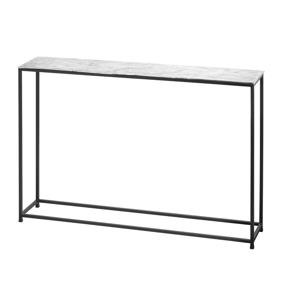 Black and Silver Console Table