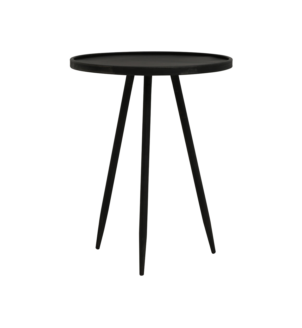 Black Round Side Table
