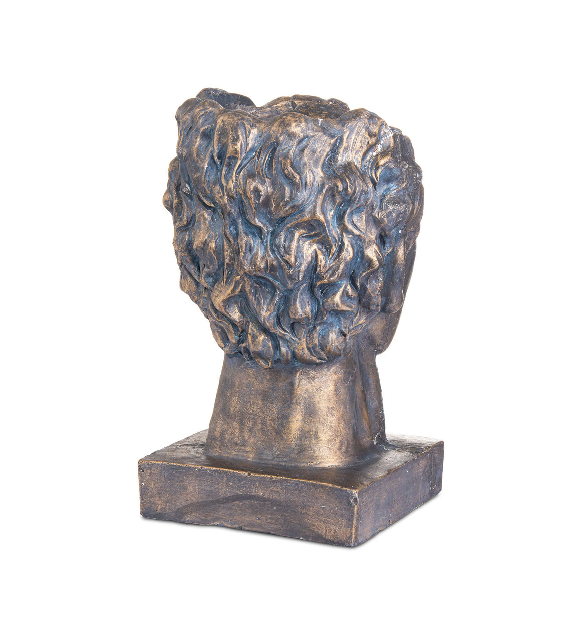 Bronze Roman Head Planter