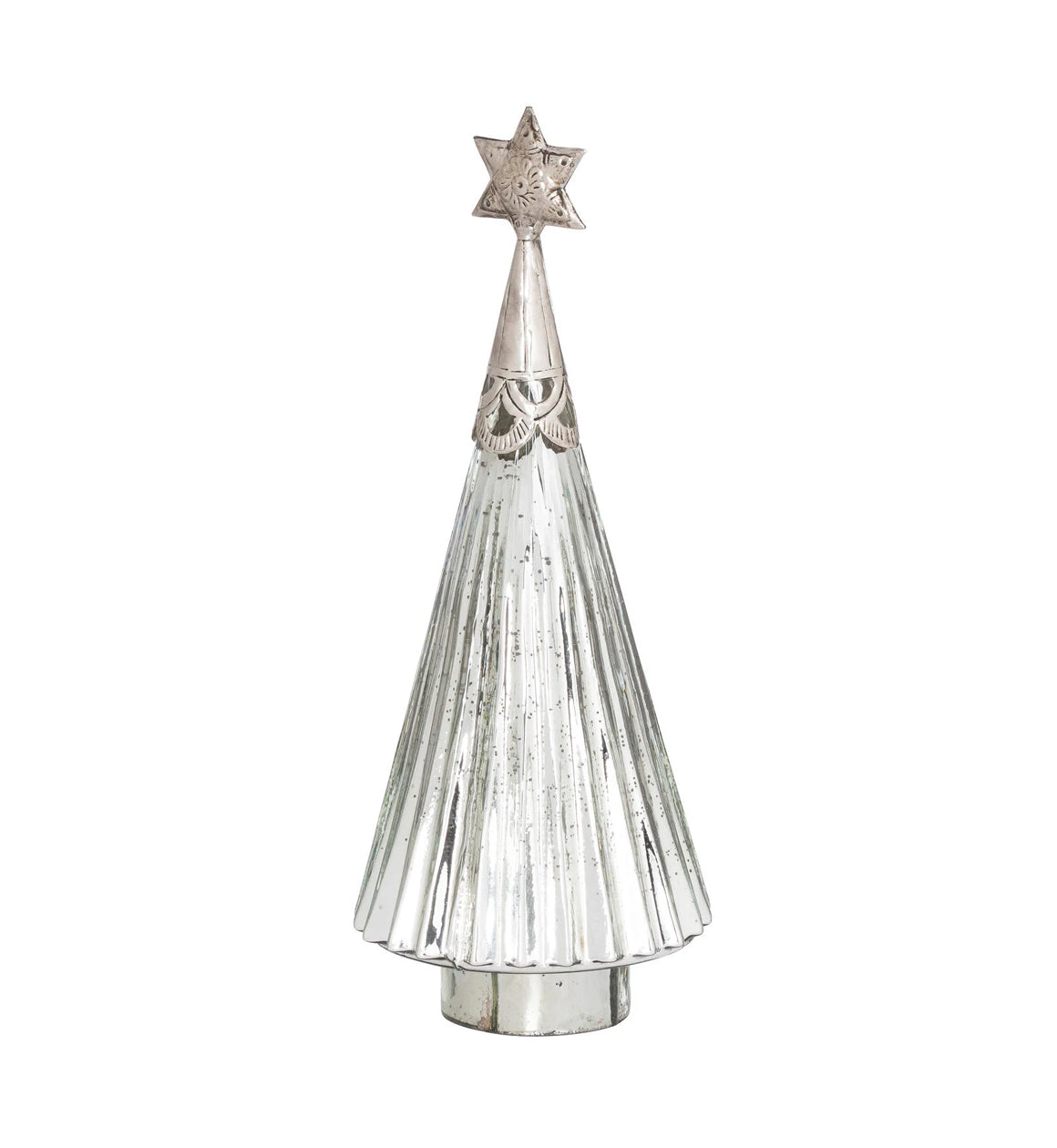 Decorative Glass Silver Tree