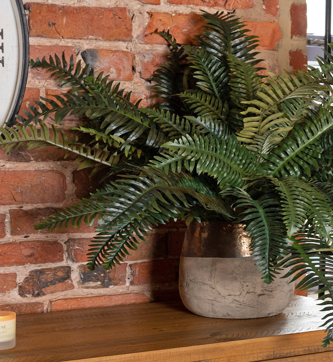 Gold Dipped Stone Planter