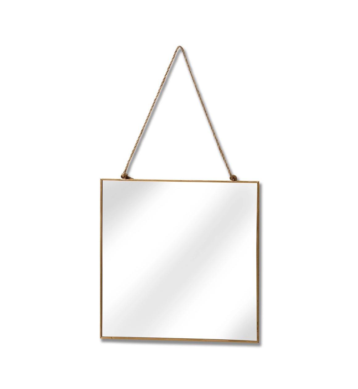 Gold Square Wall Mirror