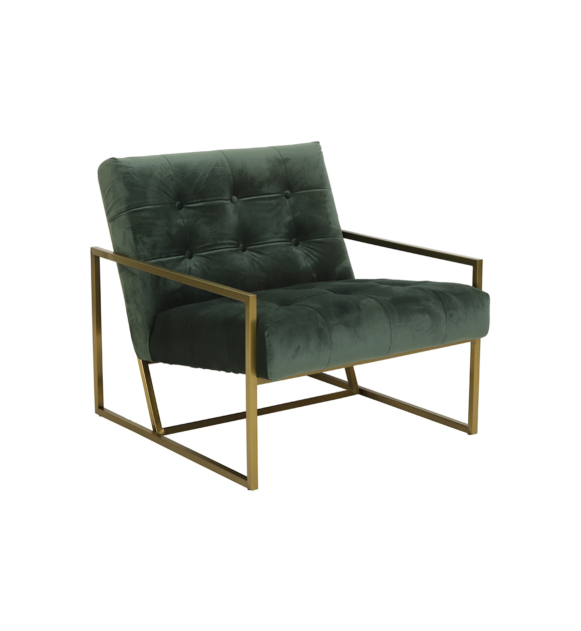 Green Velvet Armchair