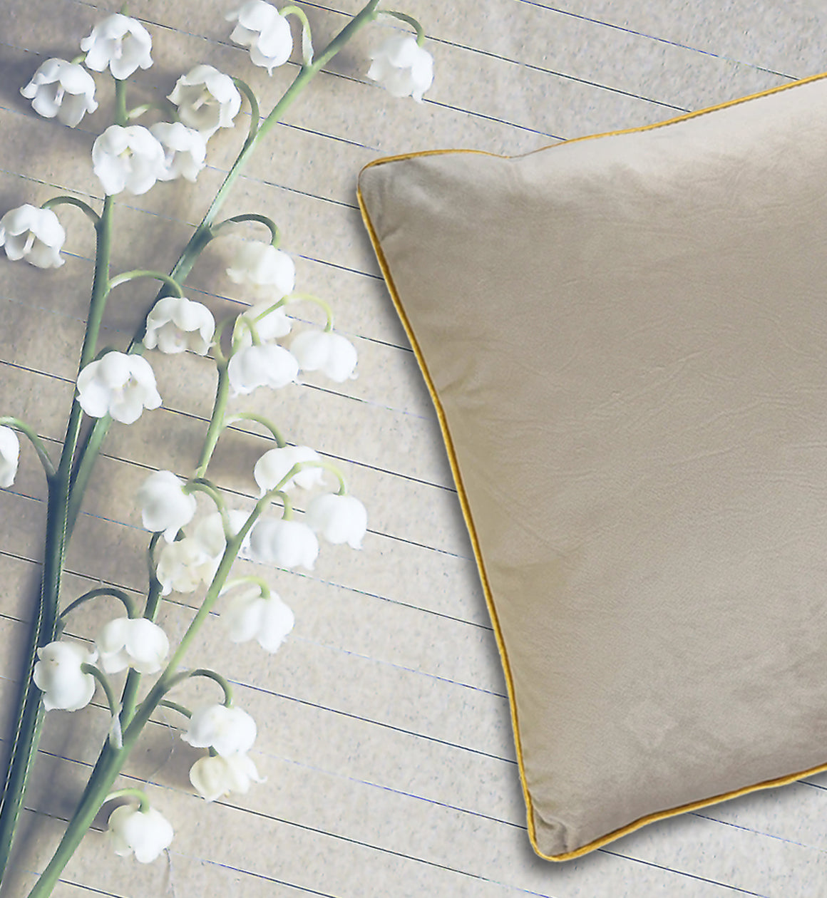 Grey Feather Filled Cushion