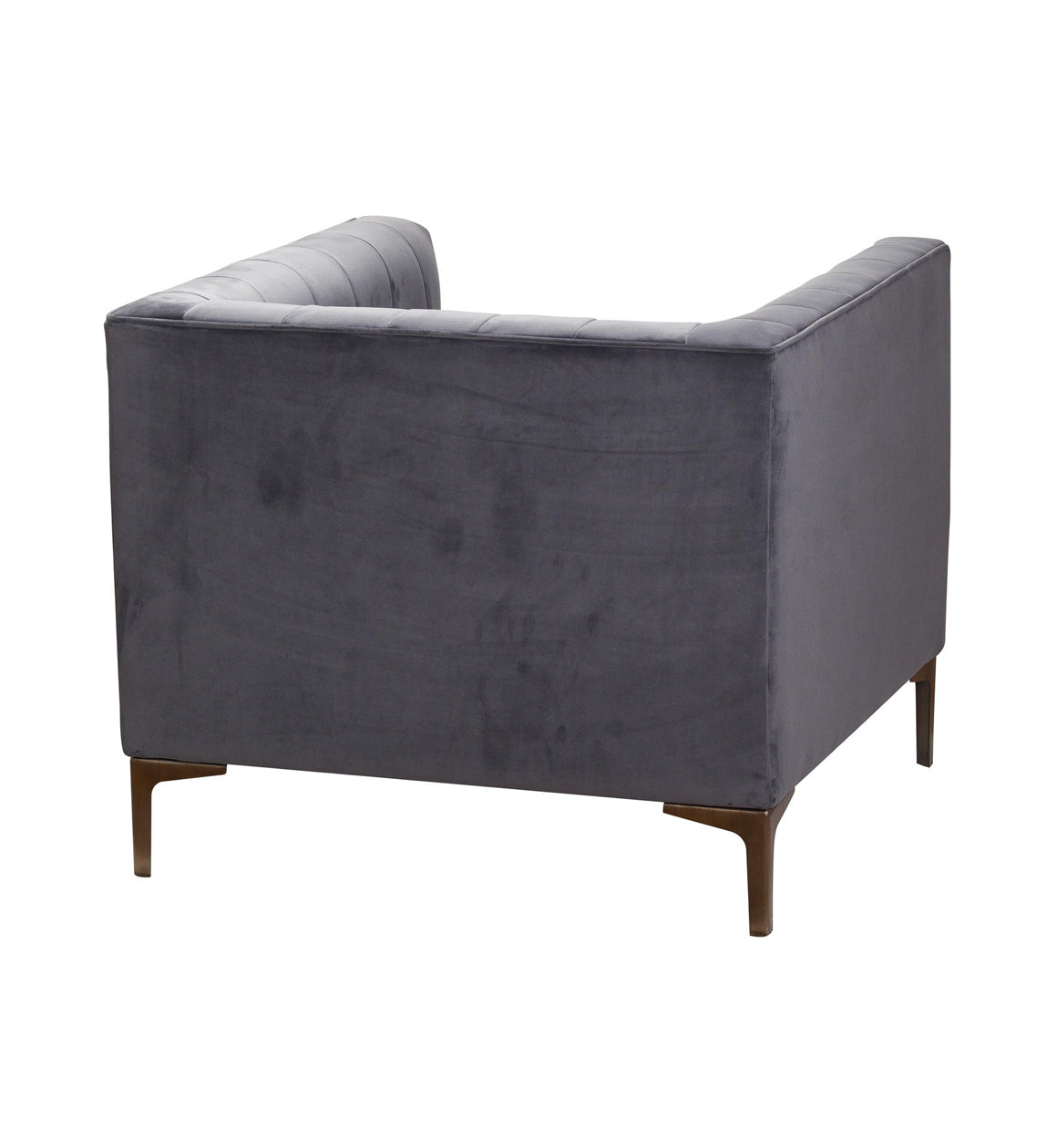 Grey Velvet Armchair