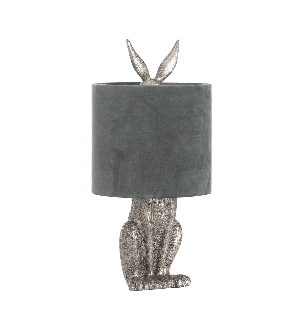 Hare Table Lamp with Velvet Shade