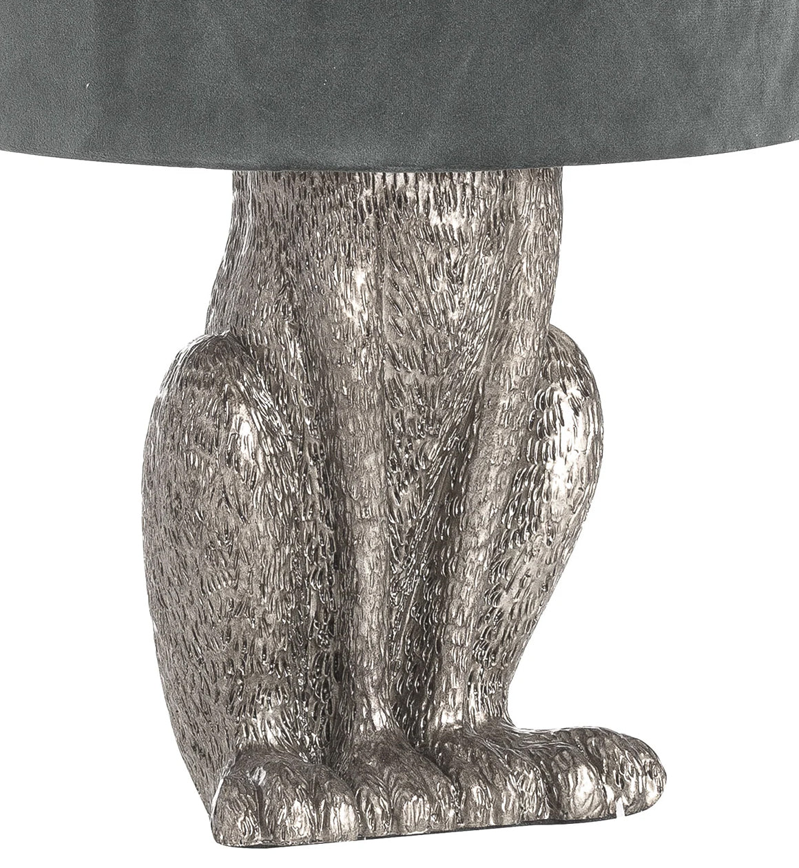 Hare Table Lamp with Velvet Shade