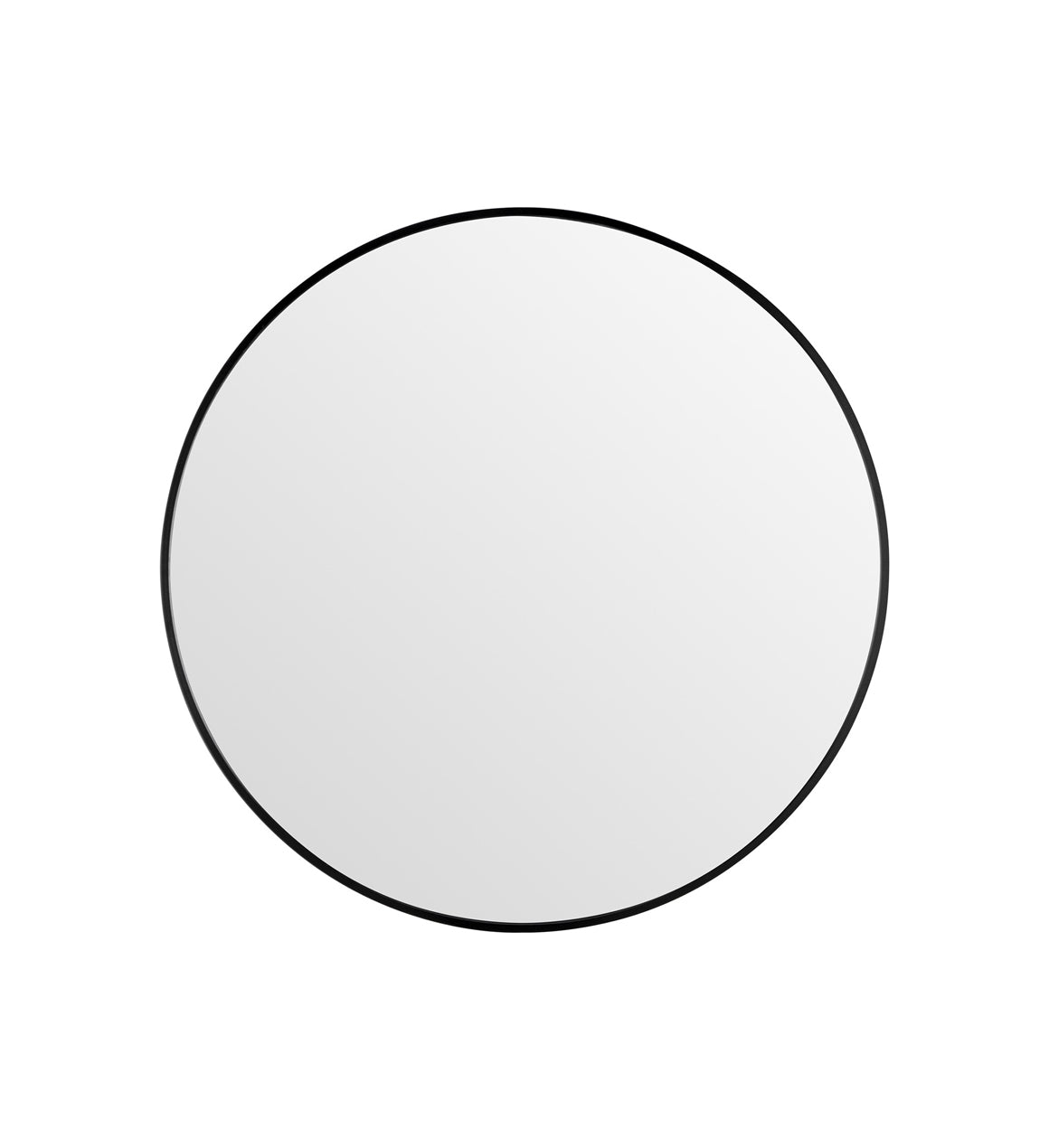 Large Round Black Wall Mirror