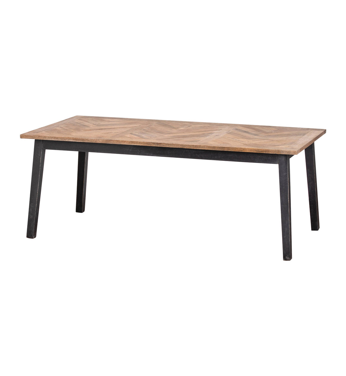 Mango Wood and Black Dining Table