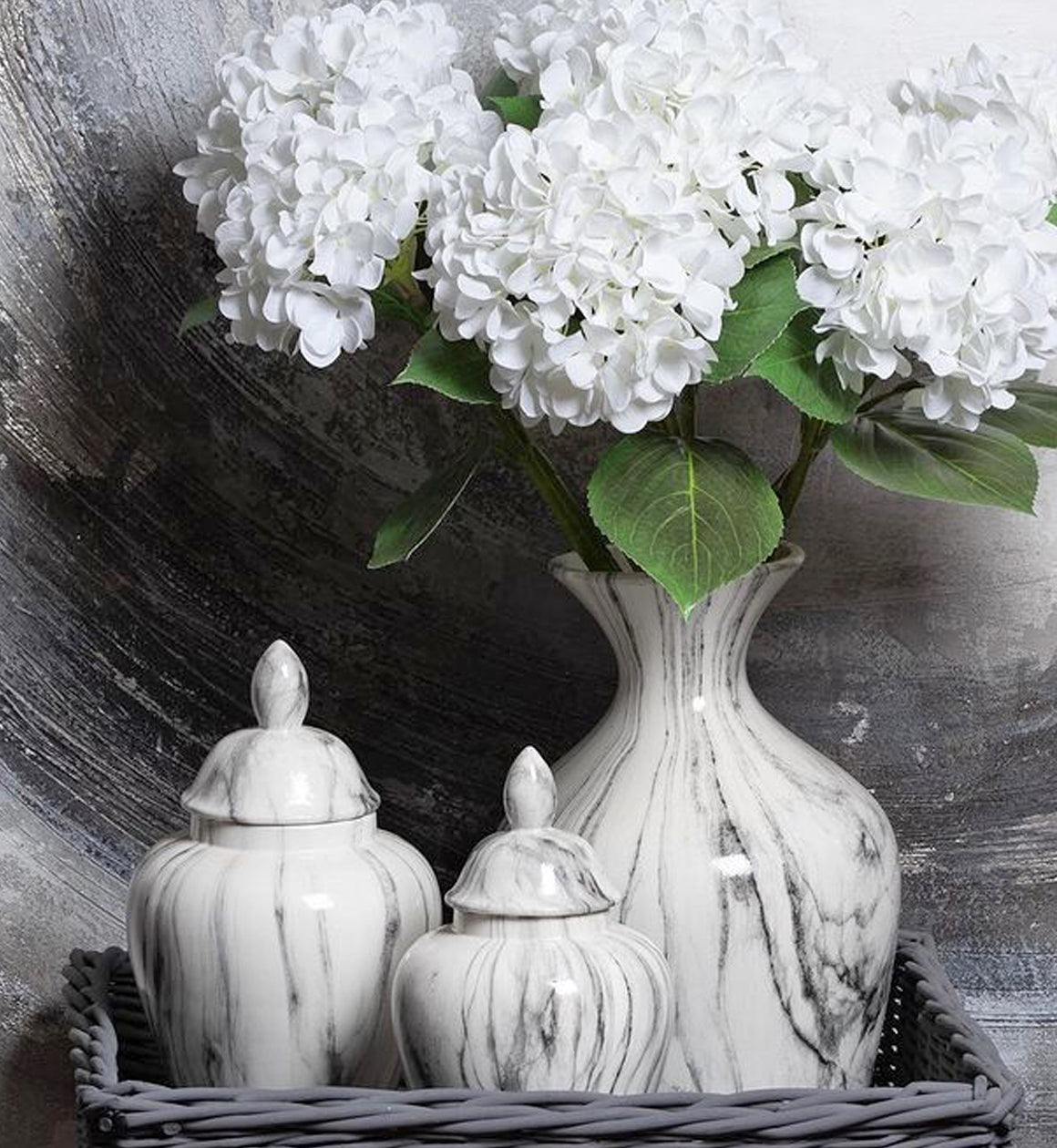 Marble Ginger Jar