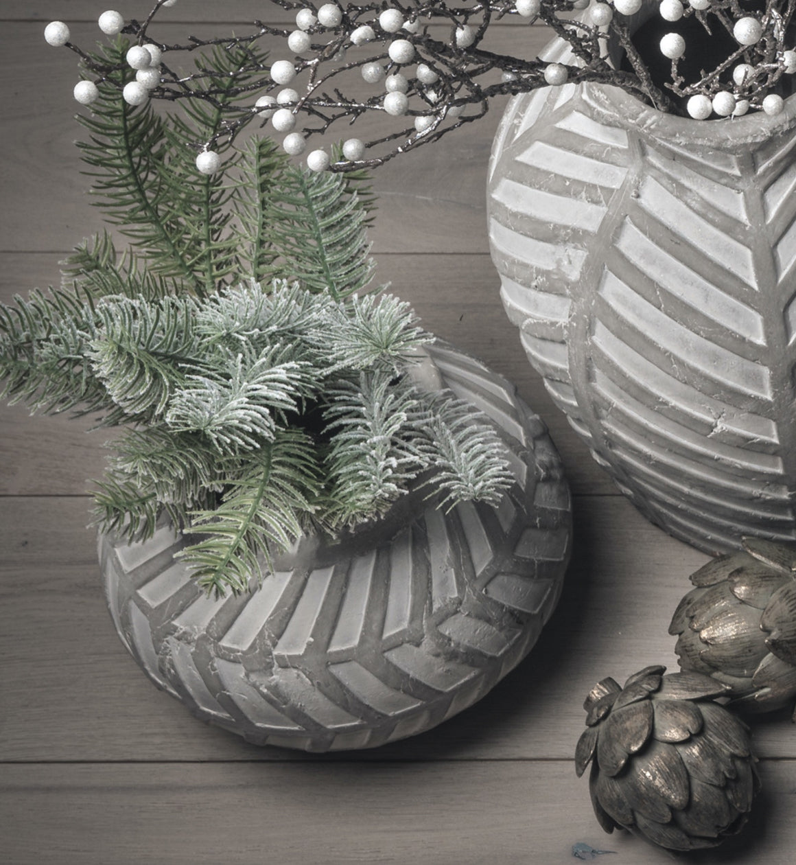 Natural Geometric Stone Planter
