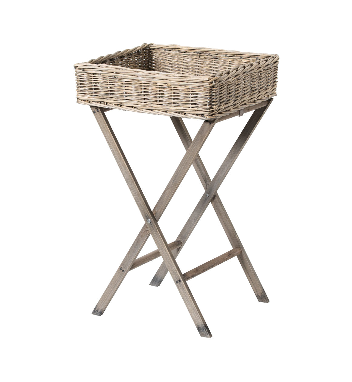 Natural Wicker Butlers Tray Table