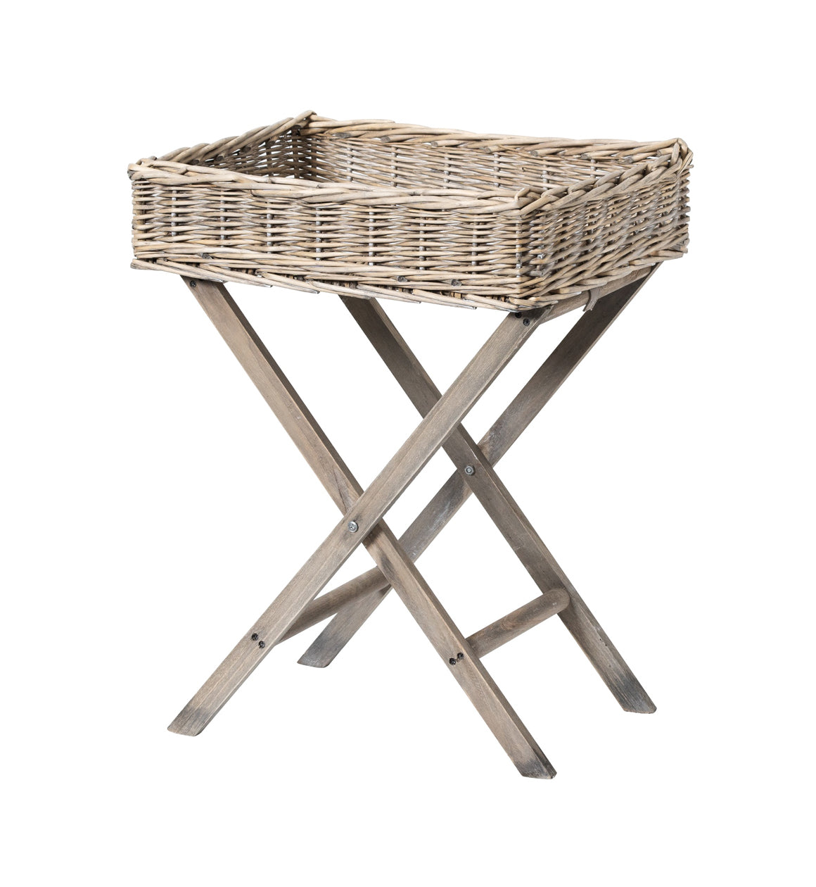 Natural Wicker Butlers Tray Table