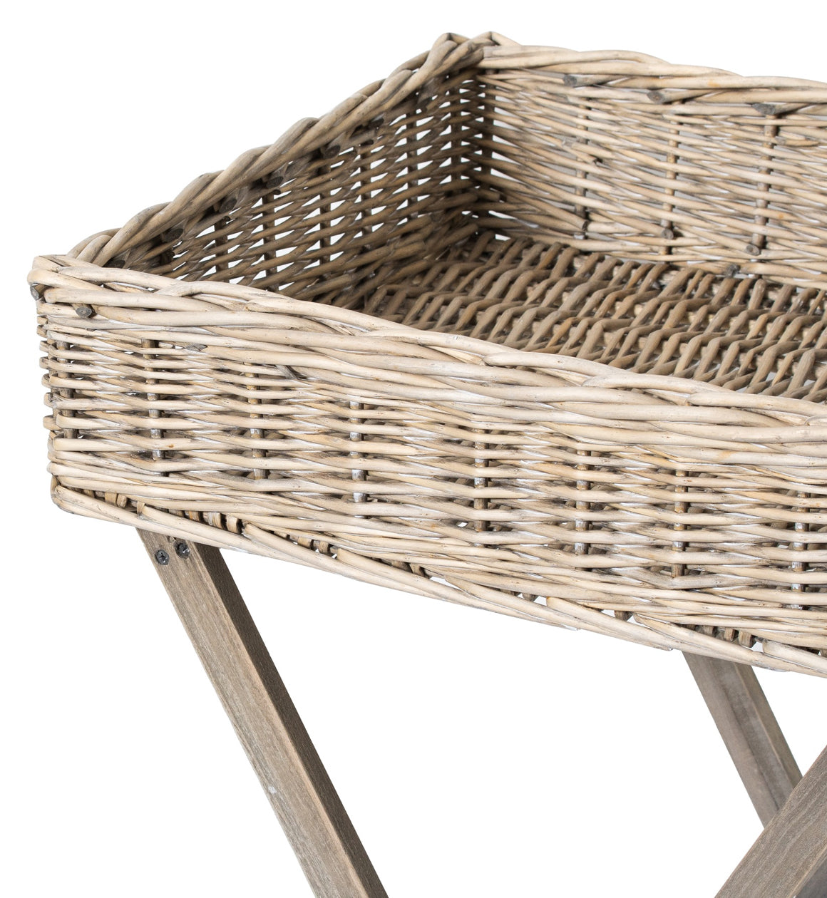 Natural Wicker Butlers Tray Table