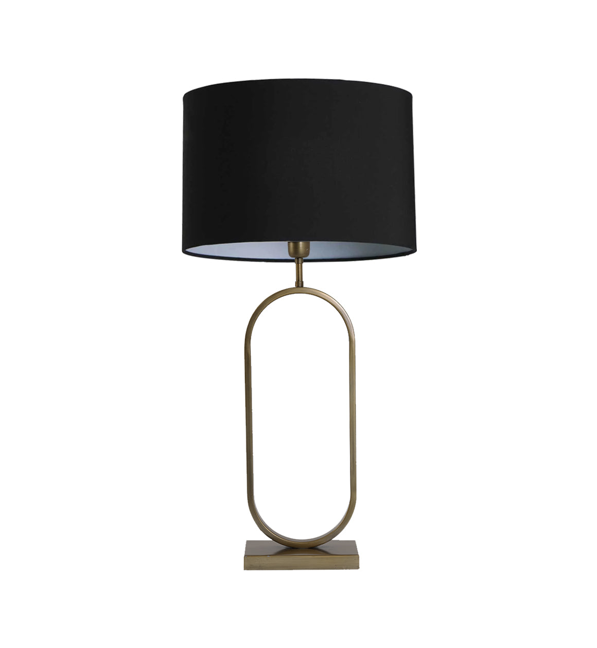 Oversized Bronze Loop Table Lamp
