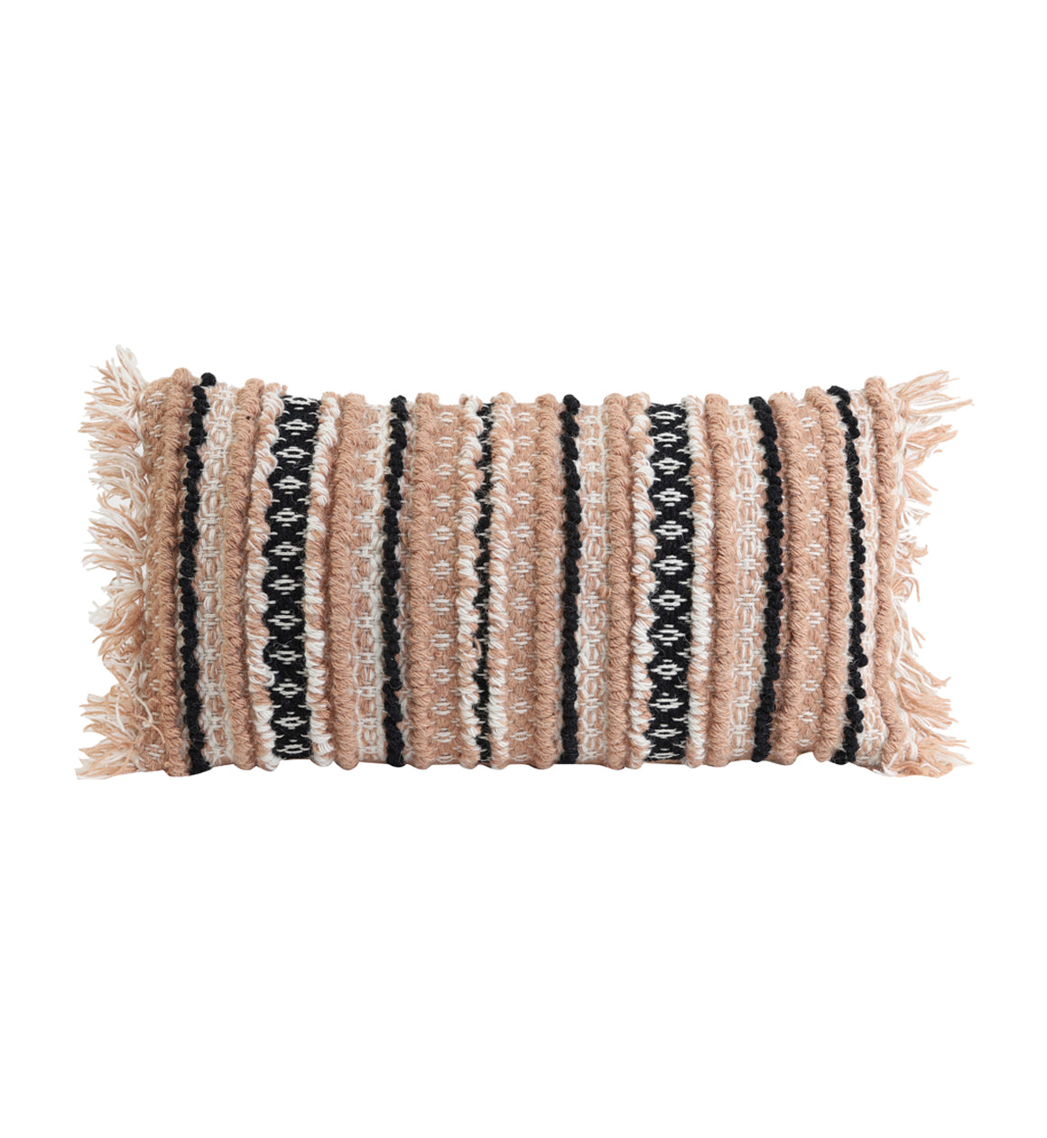 Pink Bohemian Textured Cushion