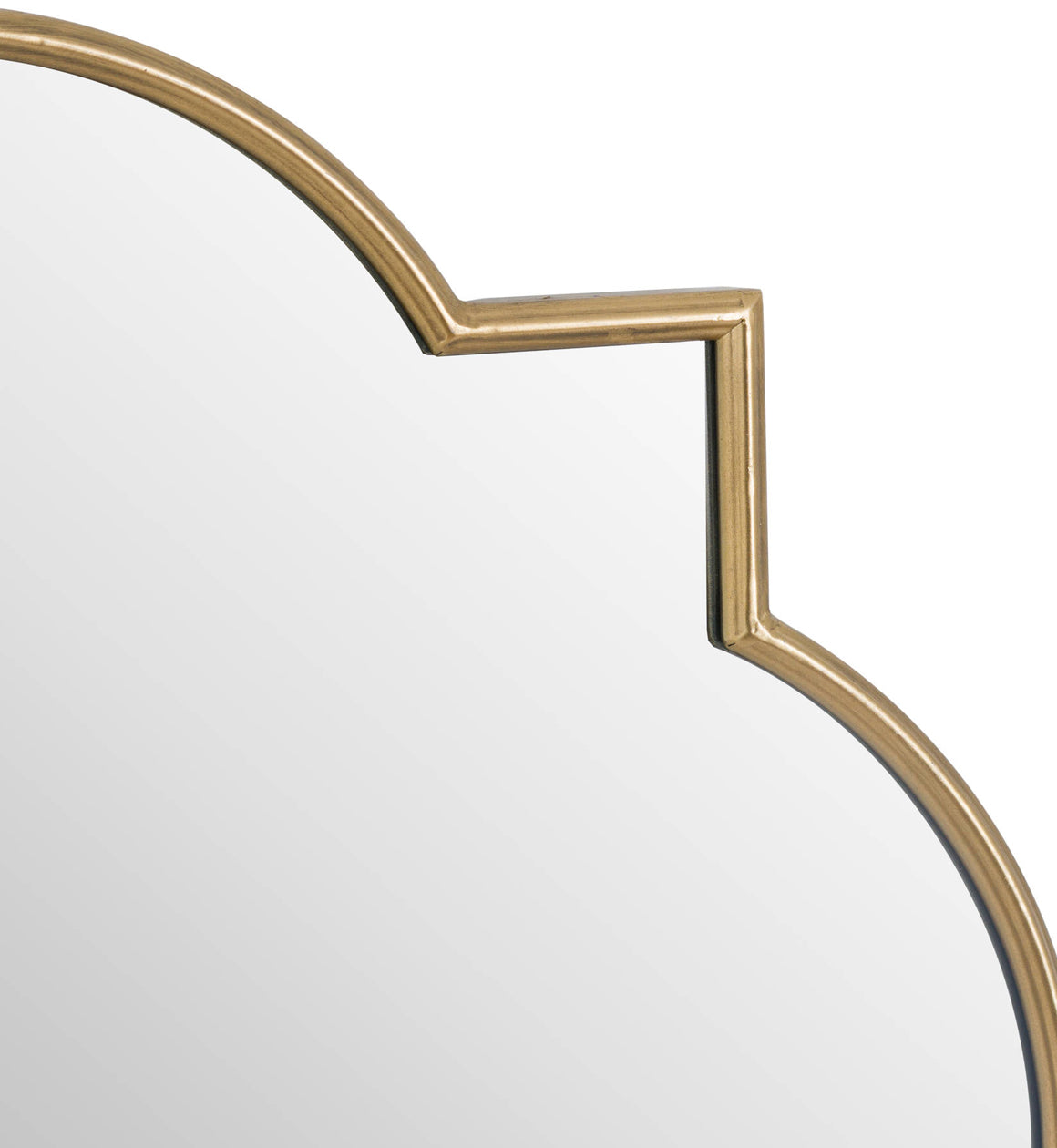 Quatrerfoil Gold Wall Mirror