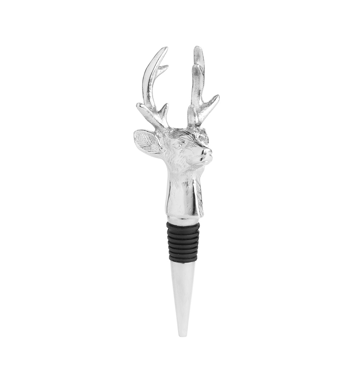 Silver Reindeer Bottle Stopper