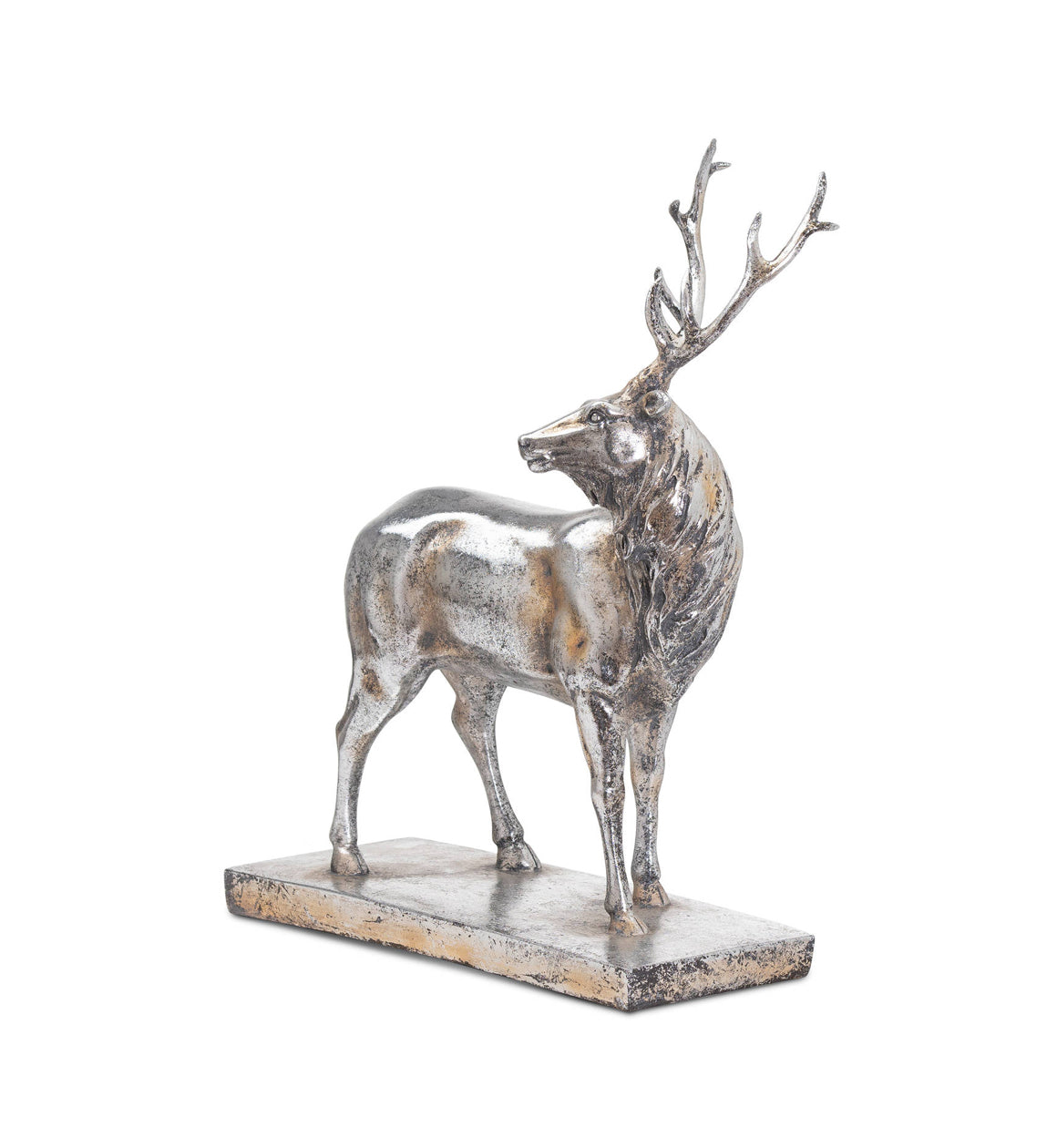 Silver Stag Ornament