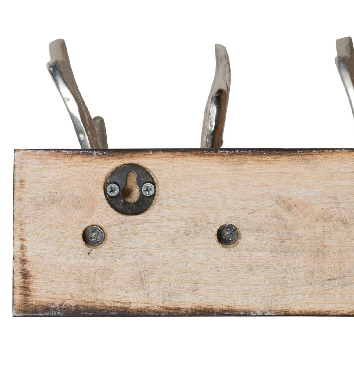 Silver Stag Wooden Coat Hook Rack