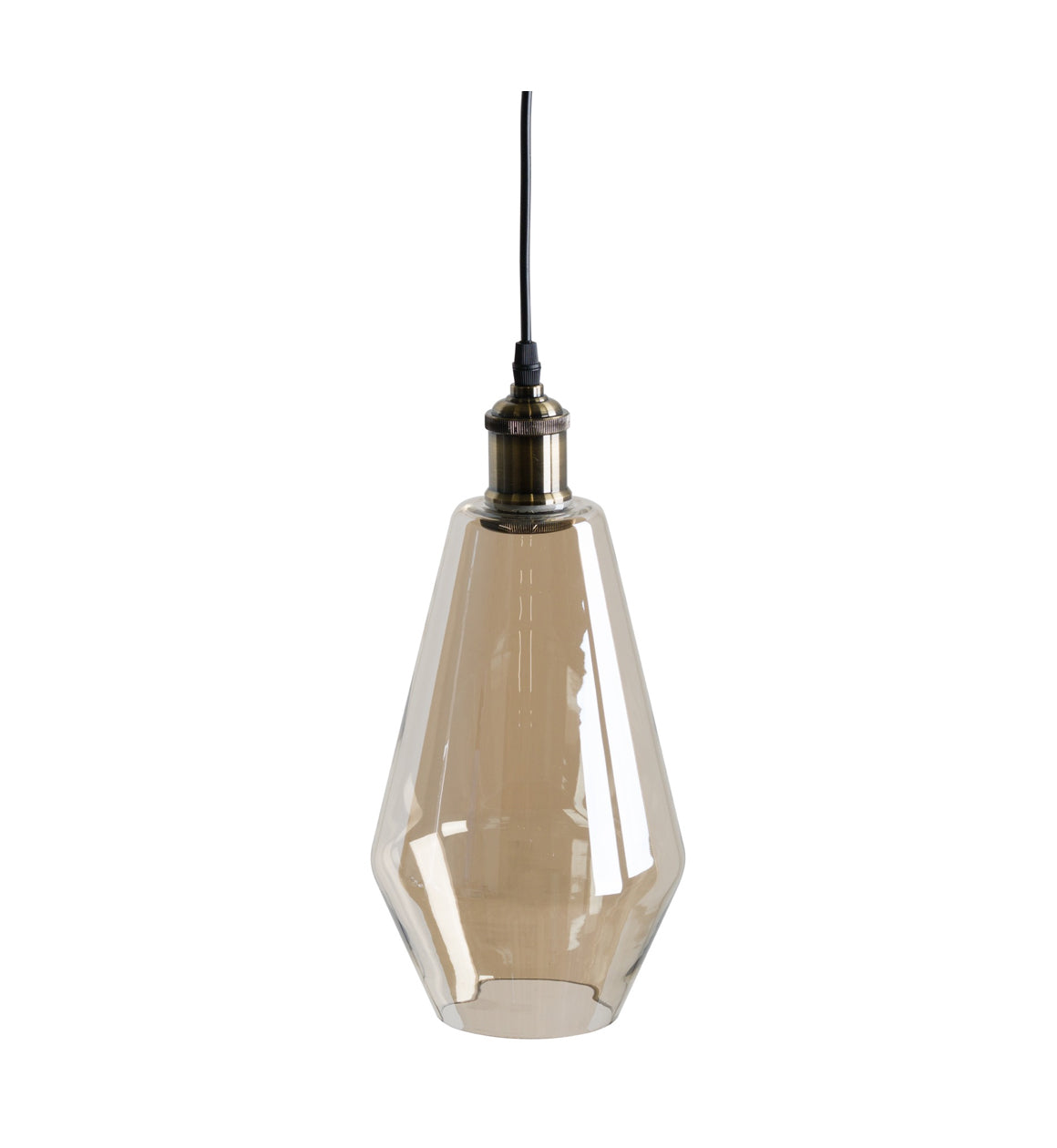 Smoked Glass Droplet Pendant Light