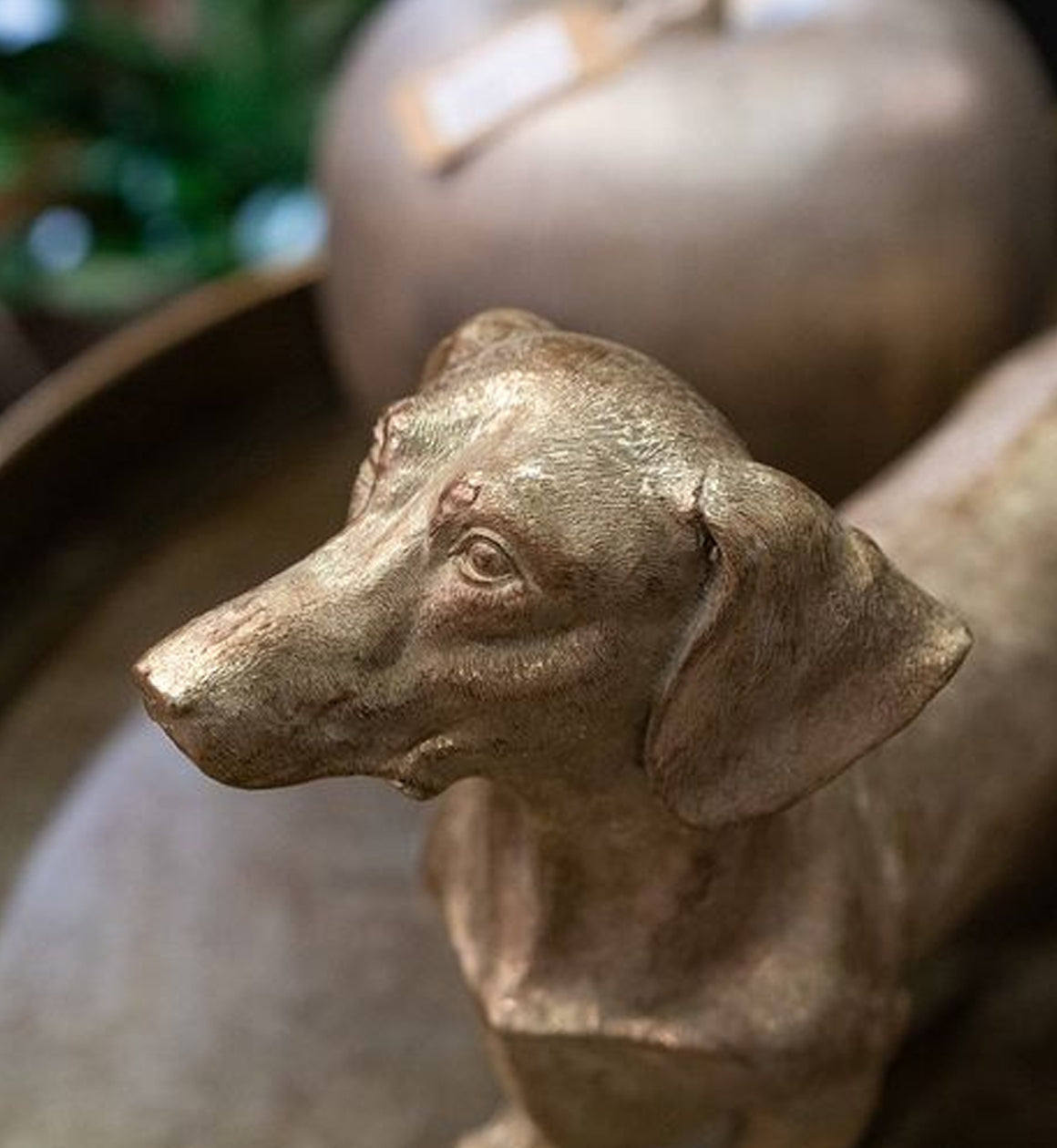 Stan The Sausage Dog Gold Ornament