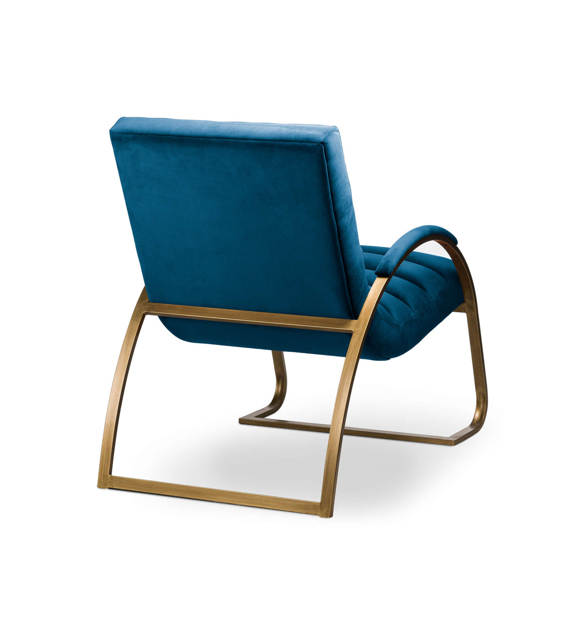 Velvet and Brass Arch Chair