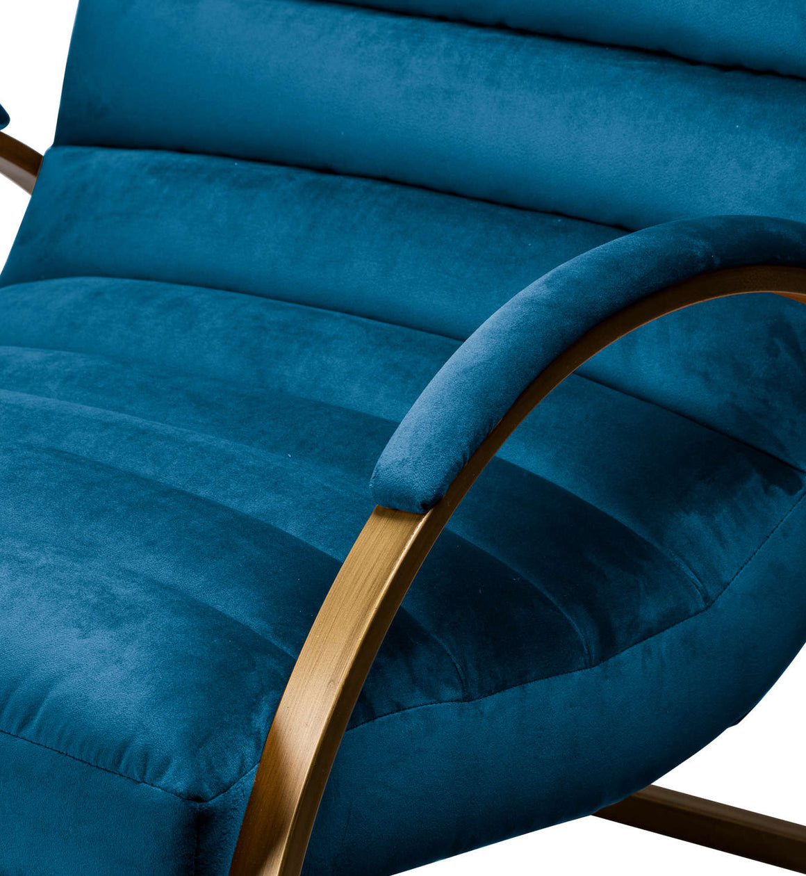 Velvet and Brass Arch Chair