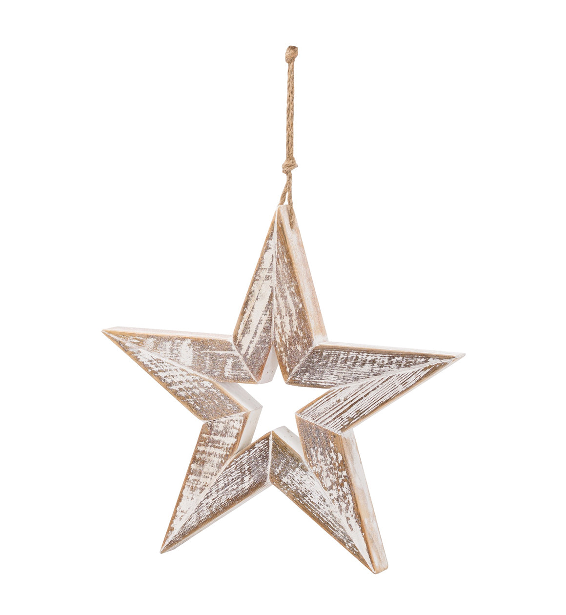 White Wooden Star